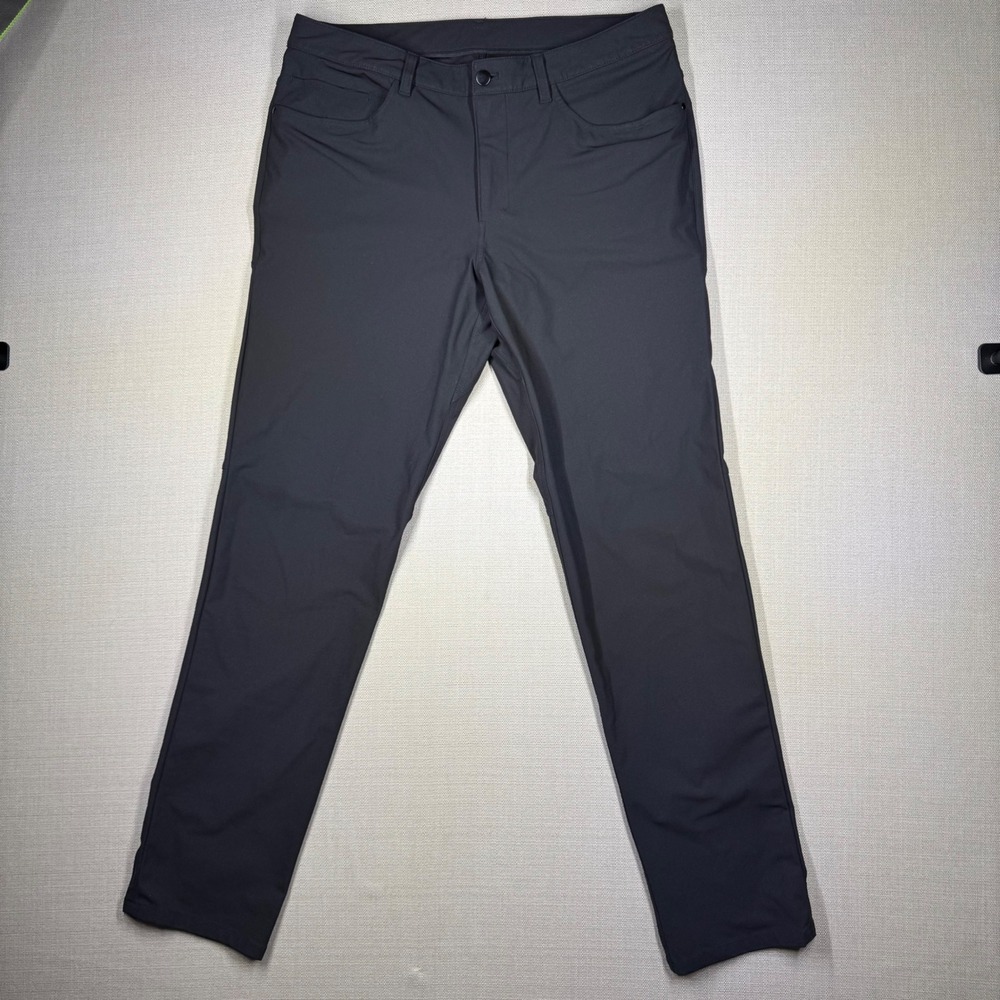Lululemon Mens ABC Pants Classic Fit Warpstreme Black Size 34 LM5426S